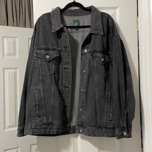 Wild fable black oversized denim jacket!